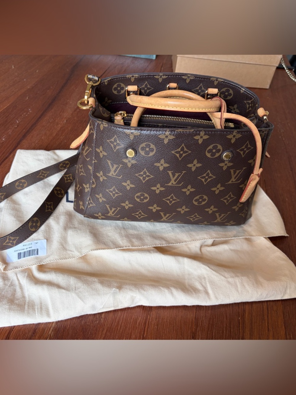 Louis Vuitton *discontinued* Monogram Montaigne BB MNG